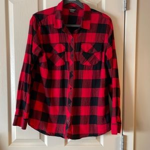 Women’s Buffalo Plaid Flannel Shirt